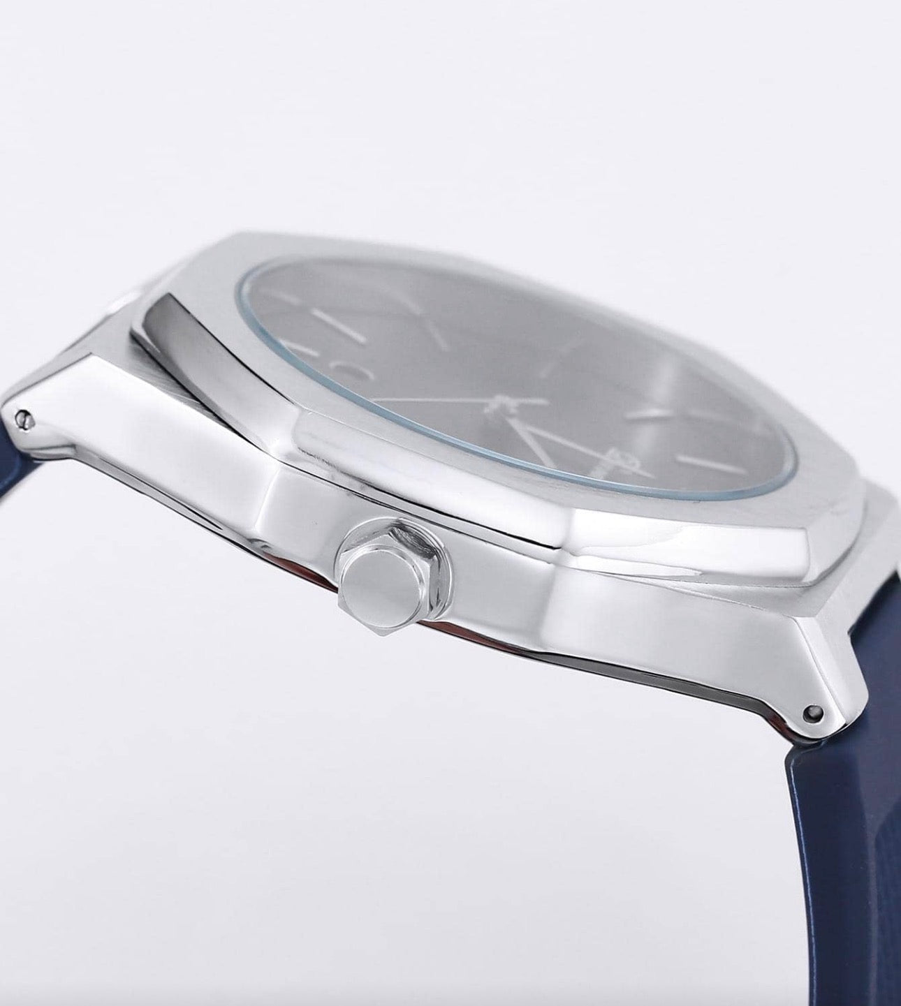 Men’s Midnight Blue & Silver Modern Luxury Wrist Watch