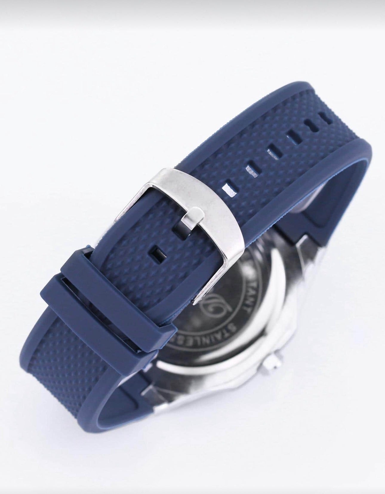 Men’s Midnight Blue & Silver Modern Luxury Wrist Watch