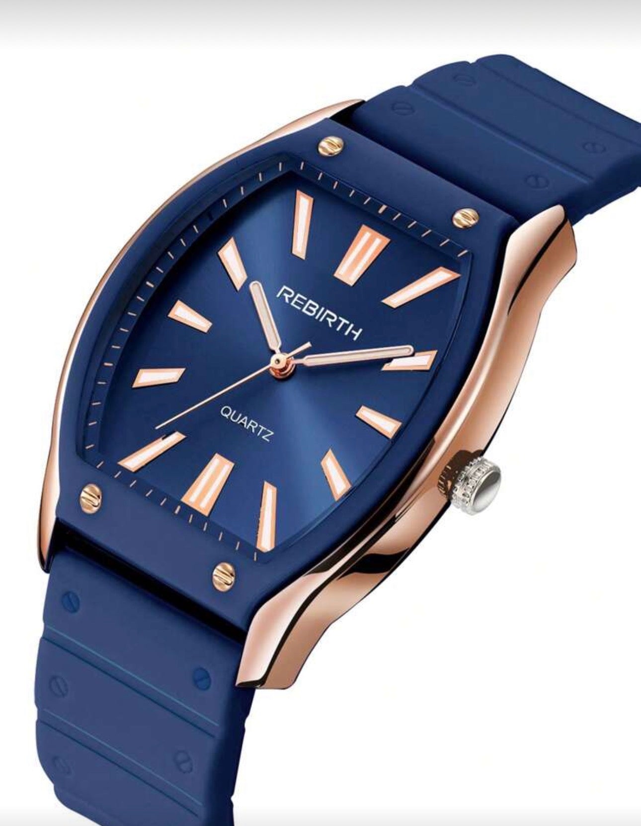 Brand New Ladies Navy Blue & Gold Luxury Wrist Watch